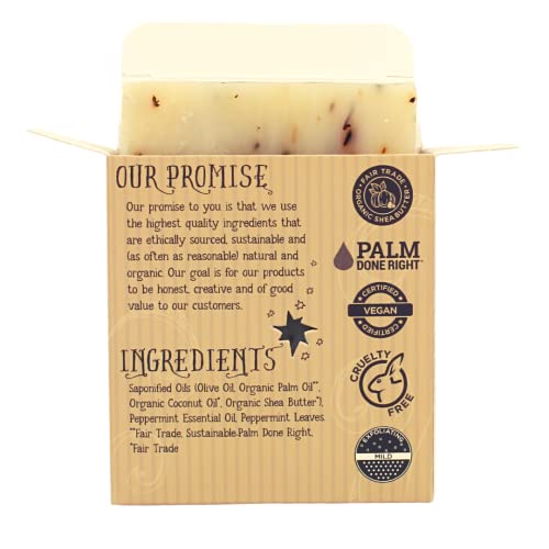 Varina Organic pepermint Bar sapun-nežno čišćenje za osetljivu kožu, biljni i Mint-3 pakovanje-doživite zdravu