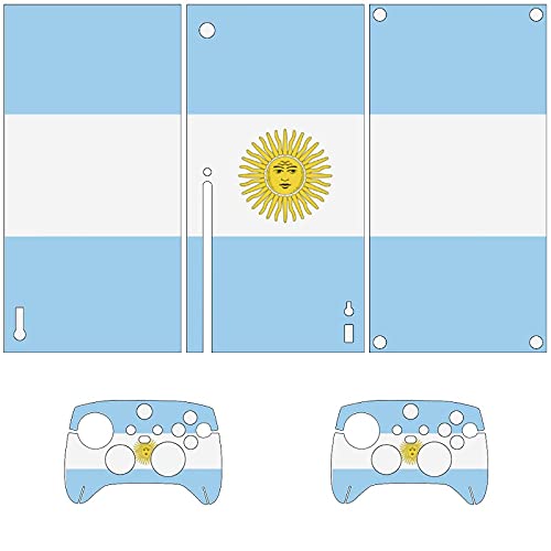 Flag Argentina Xbox Seriesx Konzola i Kontroler Skins Vinil kože naljepnica naljepnica za naljepnice