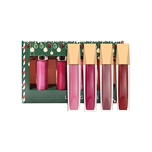 Korejski Makeup lip Plumper Mattes sjaj za usne Set božićni poklon kutija 4 boje vodootporni dugotrajni sjaj