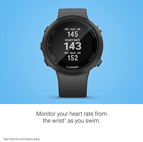 Garmin Swim 2, GPS Plivanje SmartWatch za bazen i otvorenu vodu, podvodnom otkucaju srca, zapise udaljenost,