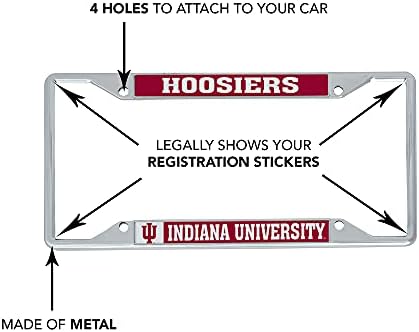 University Indiana Bloomington Hoosiers Regular Metal Licencne ploče za prednje ili nazad sa automobilom zvanično licencirano