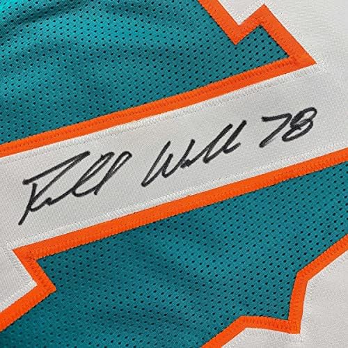 Autographing / potpisan Richmond Webb Miami Teal Fudbalski dres JSA COA