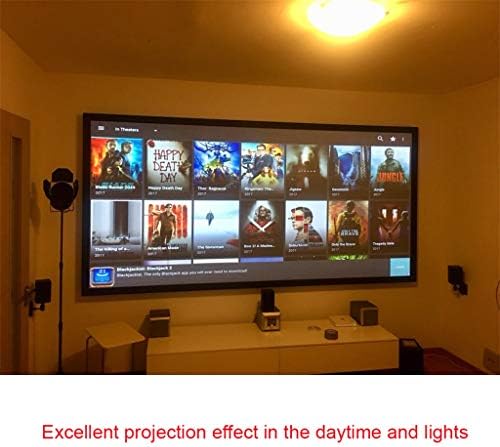 Debeli ekran projektora 16:10, 100 120 inča Reflektivni projekcijski ekran tkanine za tkanine za YG300 DLP LED video beamer