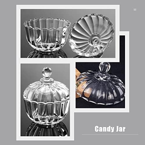 ZYZMH Candy sa staklenim poklopcima poklopac dekorativne tegle posuda za suđe Kuhinjski kolačić Halloween Buffet Jar posude za zabave kontejneri