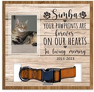 Vaši otisci šapa su zauvek u našim srcima, personalizovani Evropski kratkodlaki držač kragne za mačke, znak