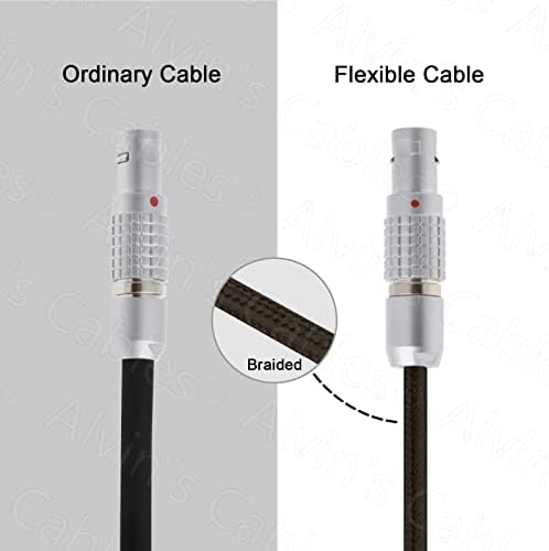 Alvinovi kablovi fleksibilni D-Dodirnite do 2 pinskog kabla za napajanje za Teradek, Smallhd monitor, Vaxis 60cm | 23,6inches pletenica