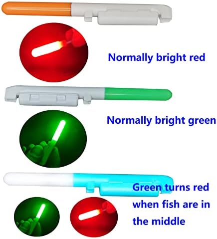 Linguang električni operirani štapići za ribolov LED za šipku Savjet i pol. Punjivi punjivi, bateriju sjajni štapići za ponovno punjenje za ribolov štrajk Alert Glow Stick Bijet alarmi
