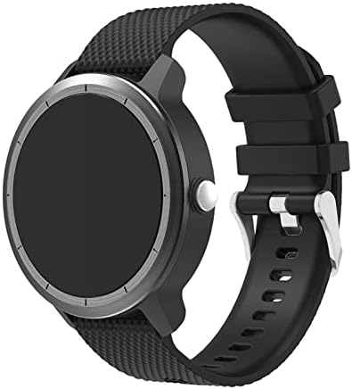 Kangdd 20mm Silikonski gumeni sat remen za remen za Garmin Vivoactive 3 / Vivomove HR Smart Watch