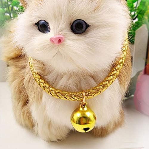 Mačja kragna sa zvonom japanski stil pletena kragna za kućne ljubimce Podesiva kragna sa Fortune Bell za mačke mačići Kitty mali štenci