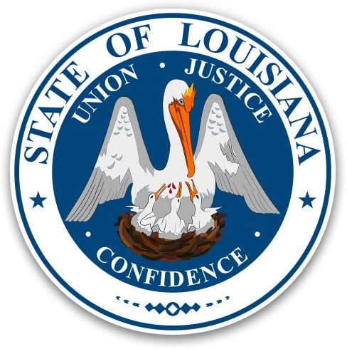 GT grafika Express Louisiana State Seal - Vinil naljepnica Vodootporna naljepnica