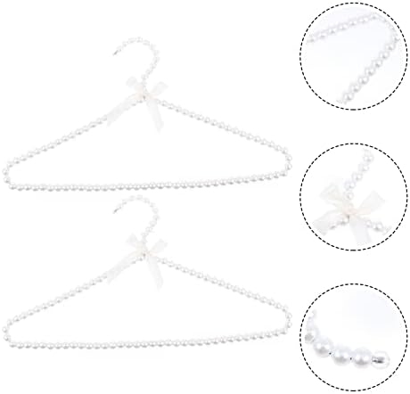 Prettyzoom 5pcs Elegantna vješalica za odjeću Odjeća za sušenje kraljice ukrasne vješalice za odjeću Plastični ormar Vješalice Biserne perle: Odjeća
