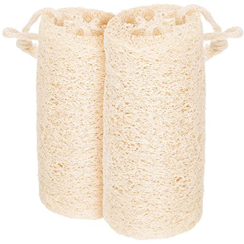 Veemoon piling pilinga za tijelo kupatilo 2pcs loofah spužva za pranje posuđa prirodna loofah