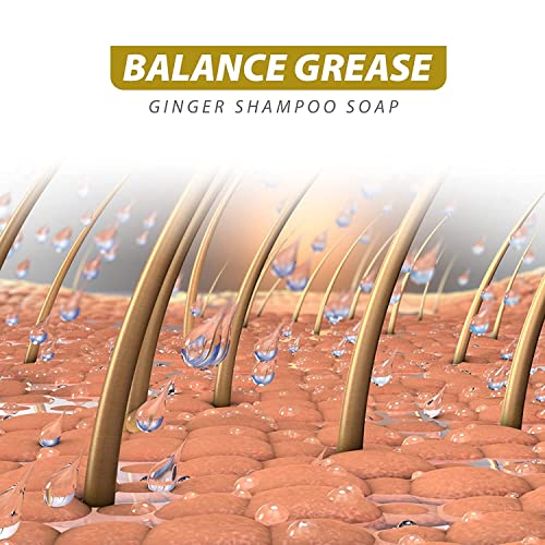 Ginaday Instant šampon za ponovni rast kose od đumbira, šampon za ponovni rast kose od đumbira, sapun za šampon od đumbira protiv opadanja kose, potiče rast kose.