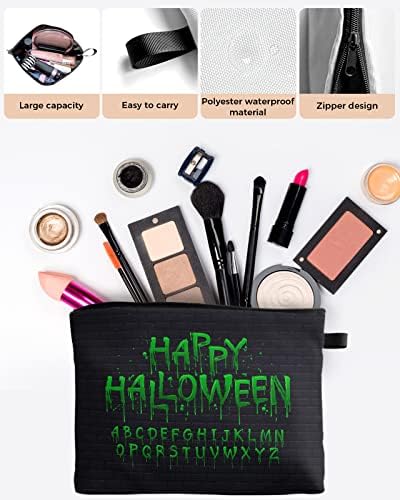 LSRTOSS Happy Halloween torba za šminku - Veliki kapacitet Travel Cosmetic Torba za žene Muškarci,