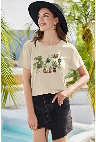 Majica biljaka Žene Herbologijske biljke Košulje za nastavnicu Smiješna grafička majica Gardeni