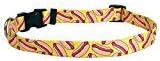 Žuta dizajn pasa Hot Dogs ovratnik 3/8 širok i odgovara vrat 8 u 12 & 34;, X-mali