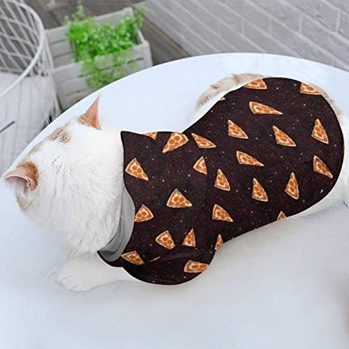 Pizza Galaxy Cat Jednodijelni košulj u trendy pasa kostim sa poklopcem za kućne ljubimce