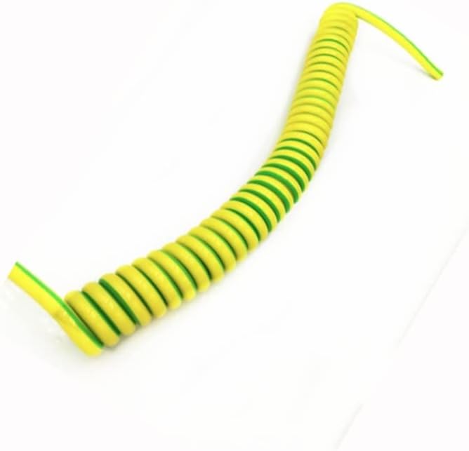 GatherTOOL opružni Spiralni kabl žuto-zelena žica za uzemljenje jedno jezgro 20/18/17/15/13/11/9 / 7AWG skupljivi