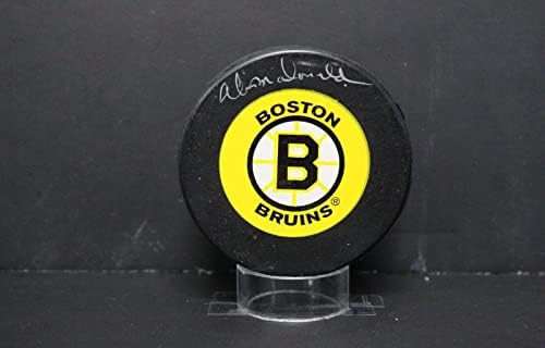Ab McDonald potpisao zvanični Bruins Puck autogram PSA / DNA AL77933-autogram NHL Paks