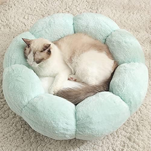Sxnbh Round Flower Cats zimska topla plišana mačka legla pet Nest Pad za sva godišnja doba poboljšajte krevet za kućne ljubimce za mačke