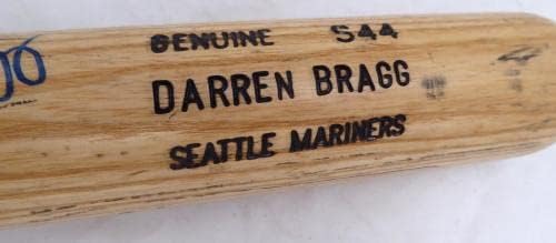 Darren Bragg Autographirana plavuša Louisville Slugger S44 Igra polovno Bat Seattle Mariners