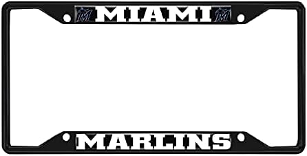 Ventilator MATS 31310: Miami Marlins Metalna licenčna ploča okvir crni finiš