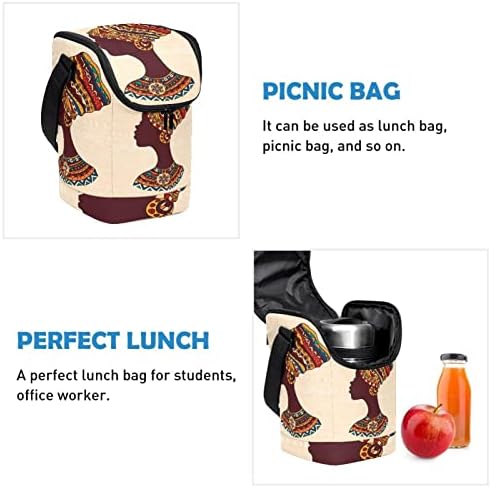 GUEROTKR kutija za ručak za žene, kutija za ručak za muškarce, mala torba za ručak,afrička