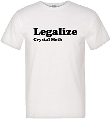 Pleasemetees Muški legalizirajte kristalno met hq majicu