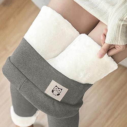 LMSXCT Fleece obložene visećima za žene guste zimske tople bešavne kontrole trbuha joge hlače meke termalne