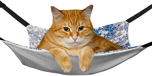 Viseća mreža za kućne ljubimce Božićna mačka spavaći krevet sa podesivim naramenicama i metalnim kukama 16,9 x13