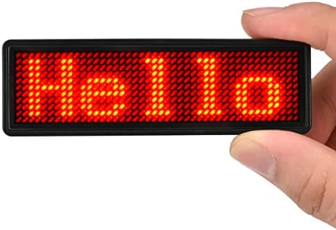 LED imena, punjiva bežična Bluetooth LED imena značke za ponovnu upotrebu Cijena 44x11 piksela Digitalni
