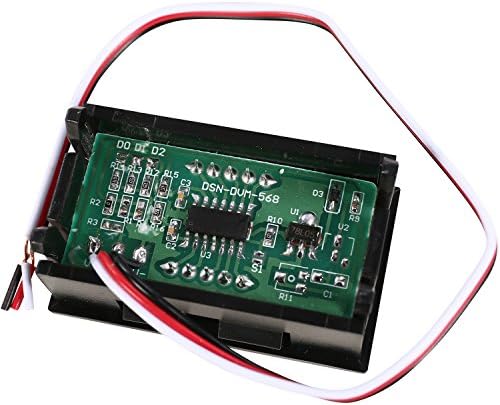 Matee 3-žičani digitalni voltmetar DC 0,00-30,0V sa zelenim LED ekranom i zaštitom od pollariteta unazad