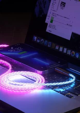 Luzis RGB ambijentalno svjetlo Super kabl za brzo punjenje, pogodan za Apple, kabl za prenos podataka