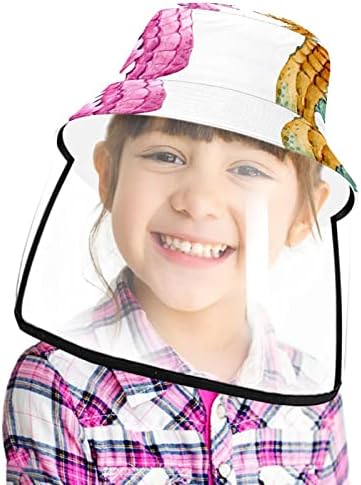 Zaštitni šešir za odrasle sa štitom za lice, ribarsko šešir protiv sunca, Paisley cvjetni vintage