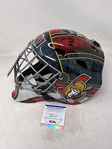 Cam TALBOT & ANTON FORSBERG Ottawa senatori potpisali Auto Golman maska PSA COA-autograme NHL kacige i maske