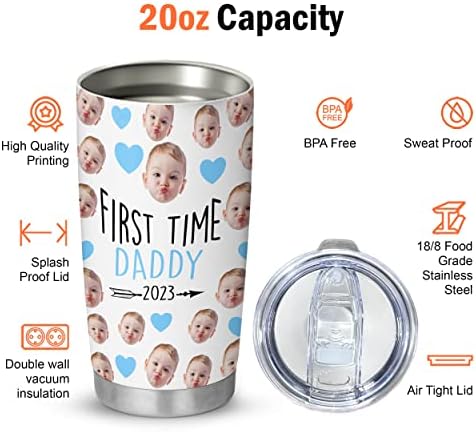 365fury personalizirani pokloni za lice prvog oca-novi tata Prvi Očev dan čaša izolirana čaša od nehrđajućeg