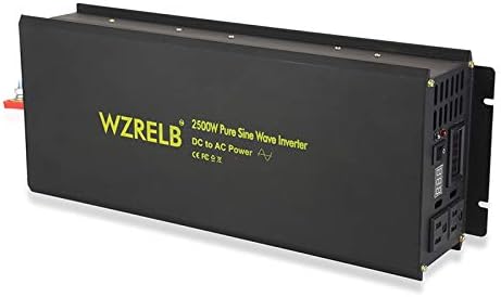 Wzrelb Power Inverter 2500w Pure sinusnog talasa Inverter 24V 120v DC AC Converter