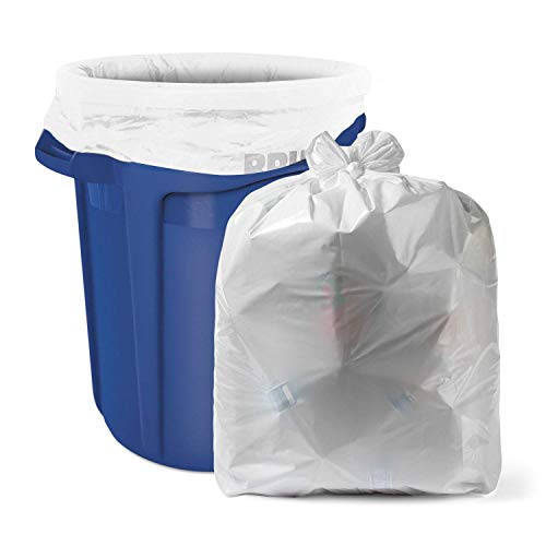 Aluf plastika 20-30 galona 0,7 mil Bijele vrećice za smeće - 30 x 36 - paket od 200 - za kupatilo, kuhinju, domaćinstvo, i ured