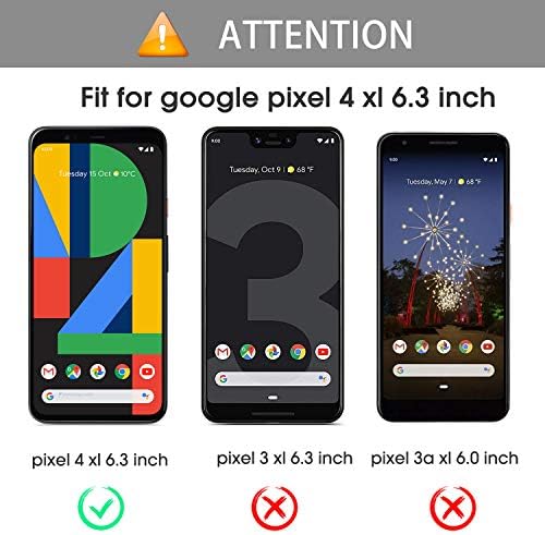 [4 Pack] OMOTON Google Pixel 4 XL zaštitnik ekrana, kaljeno staklo Zaštita ekrana za Google Pixel 4XL 2019 objavljen sa/poravnanjem okvira / otporan na ogrebotine / bez mjehurića