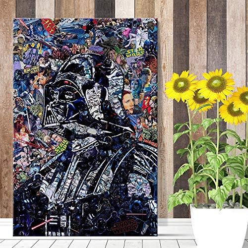 Star Wars Poster Darth Vader apstraktni Poster Star Wars zidni dekor za uređenje dnevne sobe Neuramljen 16x24 inča, rolne od platna