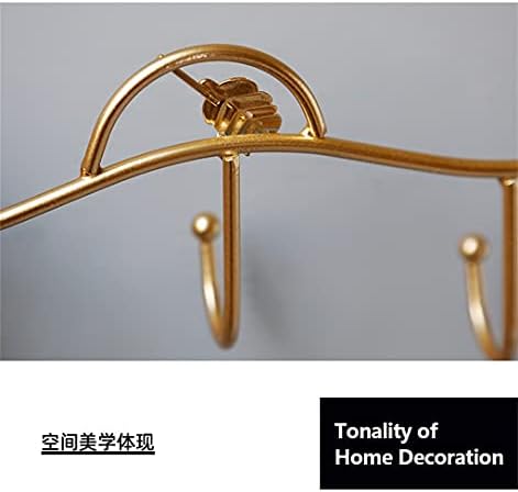 Xbwei Light Luxurys kovano željezo Kuka za odjeću Unesite trijem vješalica za vrata Kreativni ključ