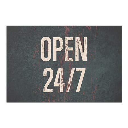 CGsignLab | Otvoren prozor otvoren 24/7 -GHOST CHREST Cling | 30 x20