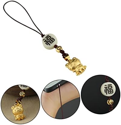 UKCOCO dodatna oprema diskovi viseći lanac telefon Kamera godina Kineski Ornament torba privjesak uže Tigar