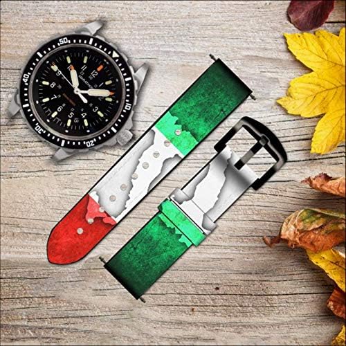Ca0272 Italija Flag kožna pametna traka za pamćenje za ručni sat smartwatch pametni sat