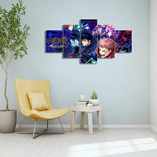 5kom Anime JJK Posteri Wall Art Anime Wall Decor Canvas Print posteri za kućni dnevni boravak