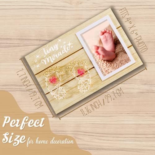 Baby Picture Frame-Tiny Miracle-idealan poklon za roditelje koji očekuju, Baby Shower, zabava za otkrivanje spola,