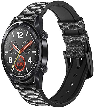 CA0228 Python grafički odštampana kožna i silikonska pametna traka za satove za ručni sat Smartwatch Smart Watch veličine