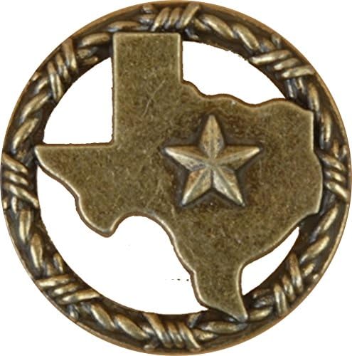 Set od 6 Teksasa sa Barbwire prstenom Lone Star ormarić za ladicu izvlačenja jugozapadni rustikalni teksas