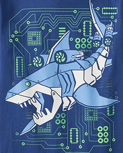 Dječija Place grafička majica za dječake, robo Shark