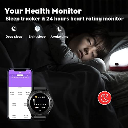 Bluenext Smart Watch za MAN IP68 vodootporan SmartWatch za Android iOS, aktivirajuće fitness tracker sa srčanim otkucajem za praćenje krvnog pritiska, 1,3 HD baterija za dodir i 300mAh baterija